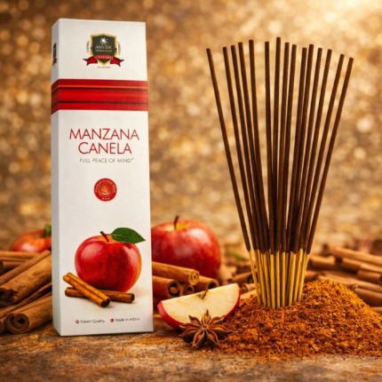 Incienso Manzana Canela Alaukik de 30 gramos