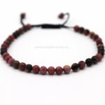 Pulsera ajustable de Rodonita natural 4 mm