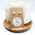 pendientes plata fluorita verde claro