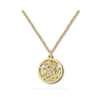 collar acero tetragramaton dorado