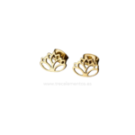 Pendientes Flor de Loto Acero inoxidable dorado