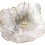 Collar de luna creciente en acero inoxidable 2