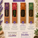 Pack Inciensos Aroma · Romero · Palo Santo · Lavanda · Ruda