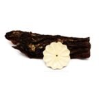 Porta incienso ceramico flor blanca decorativo