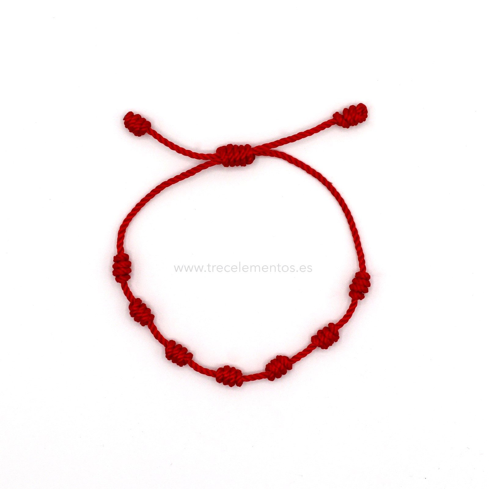 PULSERA 7 NUDOS_2 Pulsera Roja 7 Nudos ajustable