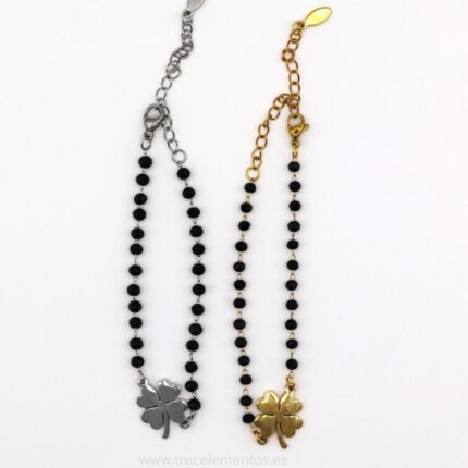 Pulsera Trebol 4 Hojas Acero 2