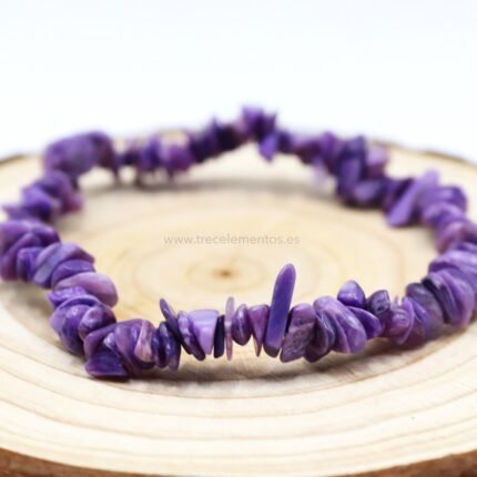 Pulsera de Charoita violeta natural