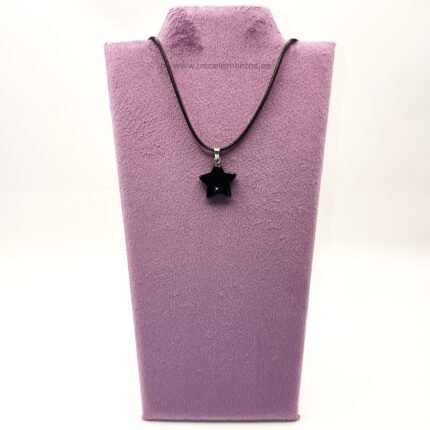 Colgante de Onix Negro en forma de estrella