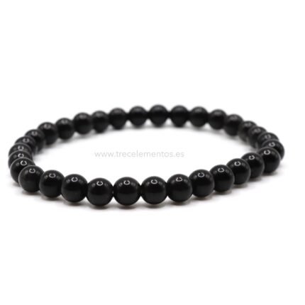 Pulsera Obsidiana natural elastica