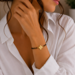 Pulsera Trebol 4 Hojas Acero modelo 1