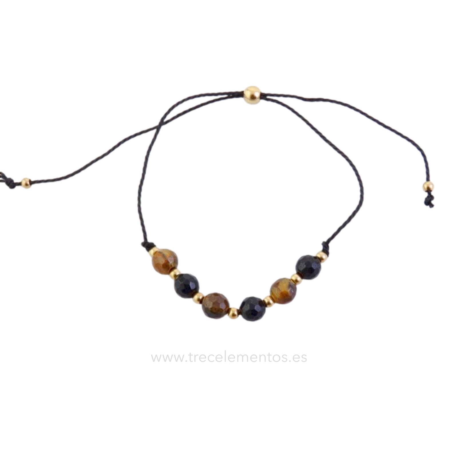 LIMPIEZA ENERGETICA2 Pulsera Limpieza Energetica con Ojo de Tigre y Turmalina Negra