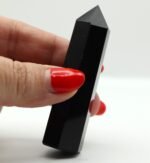 Punta Pulida de Obsidiana Negra · Protección · Enraizamiento · Limpieza Energética - Imagen 5