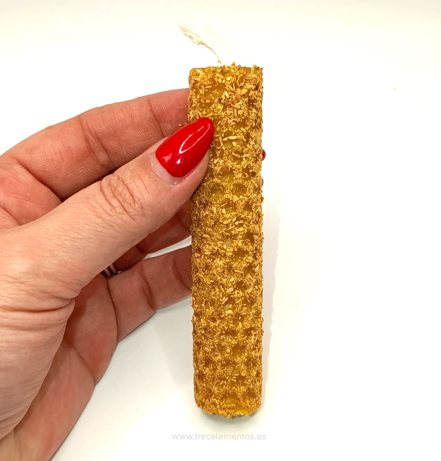 VELA BOTANICA PALO SANTO2 Vela de Cera de Abeja y Palo Santo