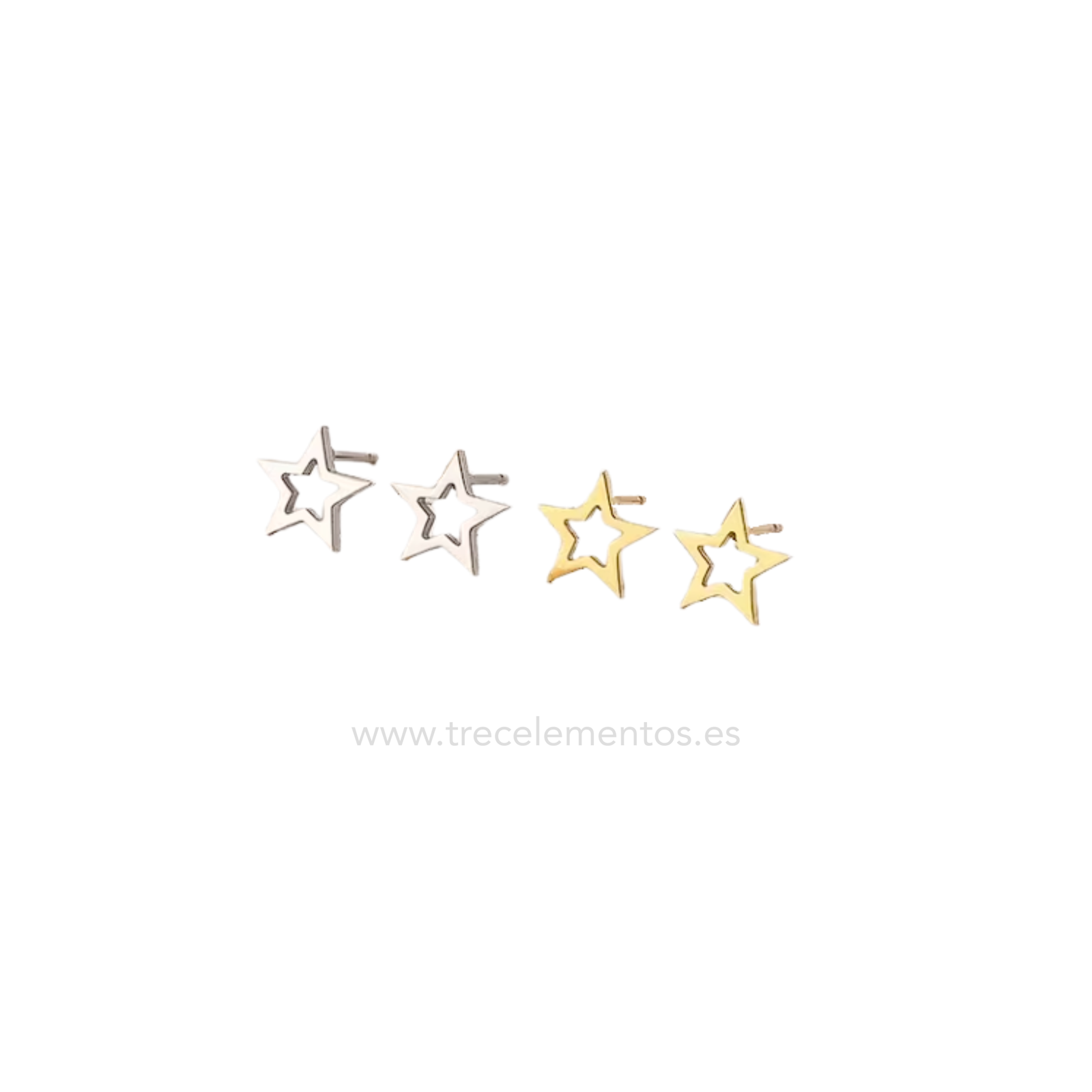 estrella hueca4 Pendientes Estrella Hueca Acero · Elegancia · Minimalismo · Uso Diario - Imagen 1