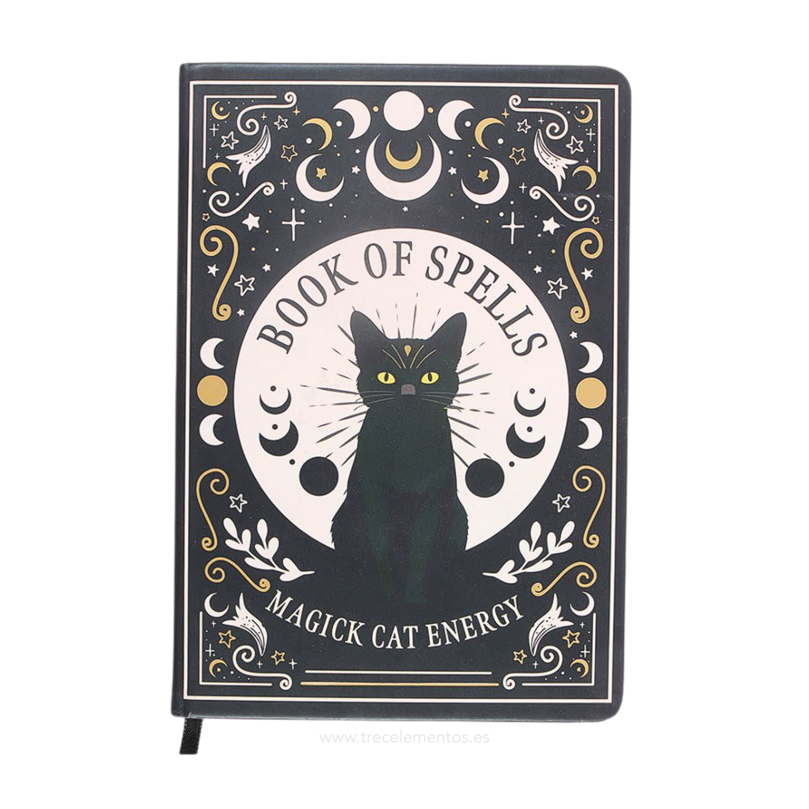 libreta book of spells black cat Cuaderno Black Cat Magick con Boligrafo