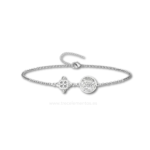 Pulsera de acero inoxidable con simbolos de proteccion espiritual