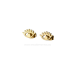 Pendientes simbolo Ojo Protector en acero