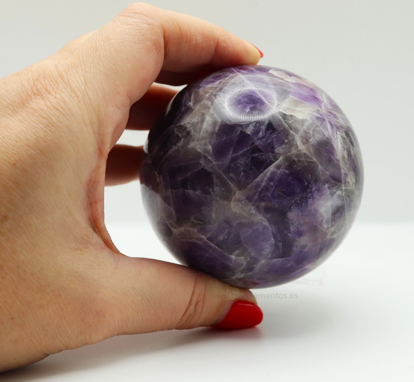 Esfera de amatista violeta natural Trece Elementos