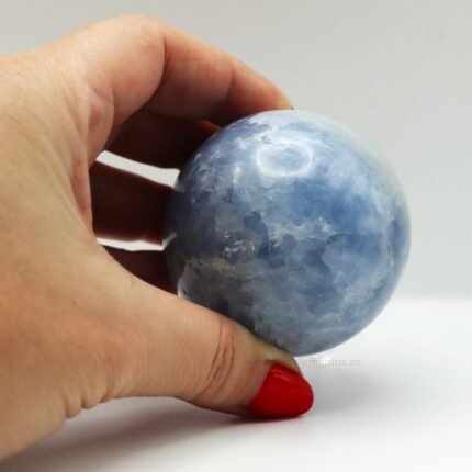 Esfera de celestita natural de 5,5 cm