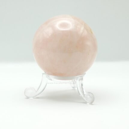 Esfera de cuarzo rosa pulido Trece Elementos