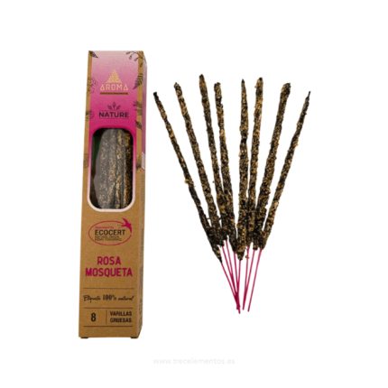 Incienso Rosa Mosqueta Nature de Aroma elaborado en India