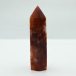 Punta mineral de cuarzo fuego pieza única