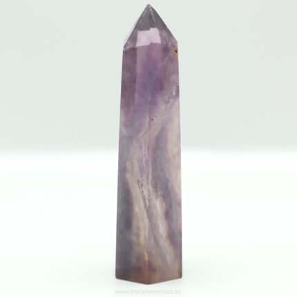 Punta de fluorita violeta natural Trece Elementos