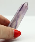Punta de fluorita morada para intuición y claridad mental