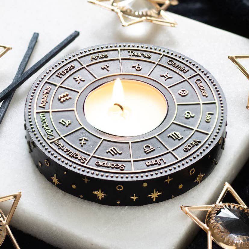 astrology-wheel-tealight-candle-holder-3 Portavelas Rueda Astrológica