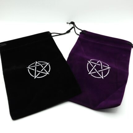 Bolsa de terciopelo para tarot y oráculos de 11,5 × 18 cm