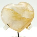 Corazón de cuarzo sanador natural de 7 cm
