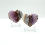 Corazón mineral de ágata amatista Trece Elementos