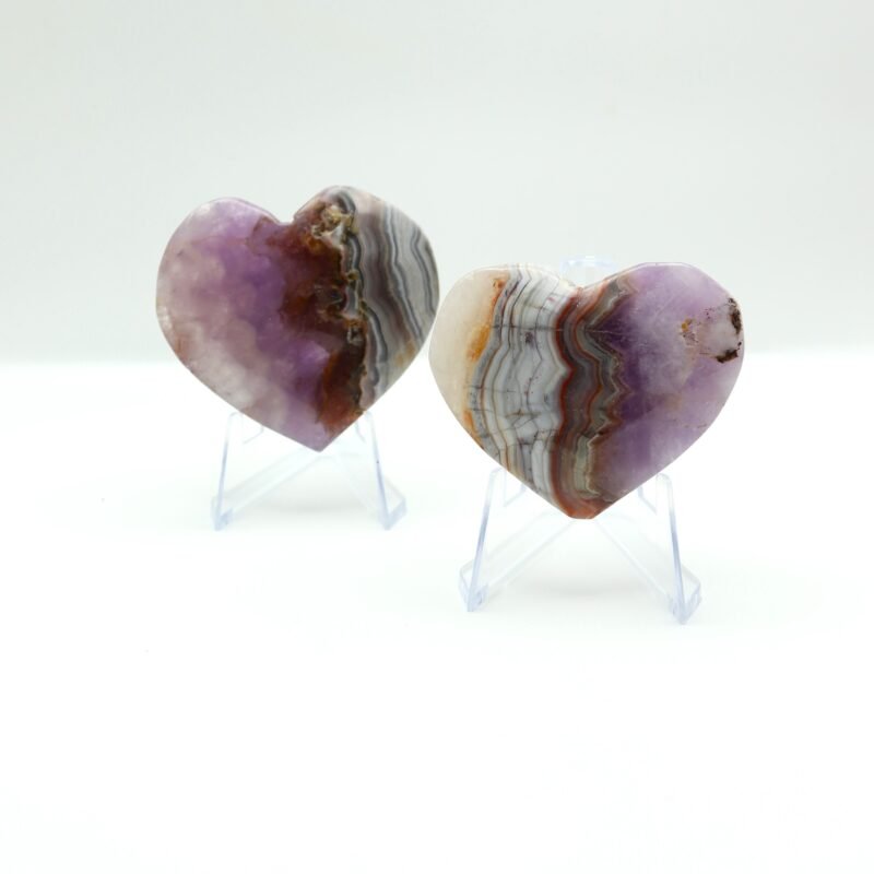 Corazón mineral de ágata amatista Trece Elementos