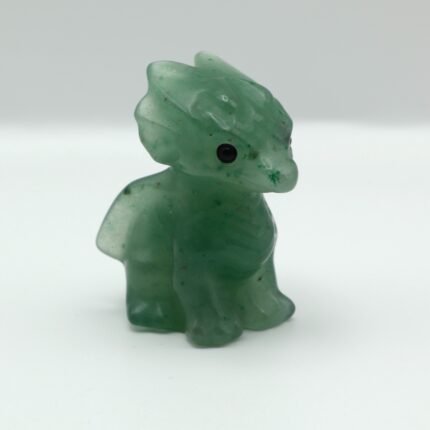 Dragoncito de aventurina verde para prosperidad y protección