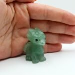Dragón mineral de aventurina verde pieza única