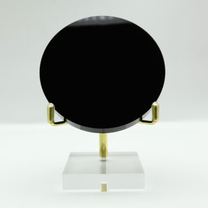 Espejo de obsidiana negra de 8 cm pieza única