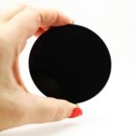 Espejo de obsidiana negra para introspección y meditación