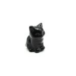 Gato de obsidiana negra pieza única