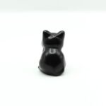 Figura de gatito de obsidiana negra Trece Elementos