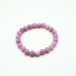 Pulsera de Kunzita elástica con cuentas de 6 mm