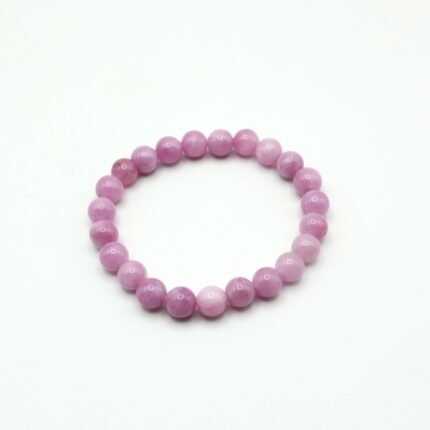 Pulsera de Kunzita elástica con cuentas de 6 mm