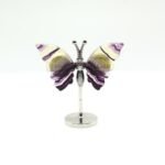 Mariposa de Fluorita tallada en mineral natural
