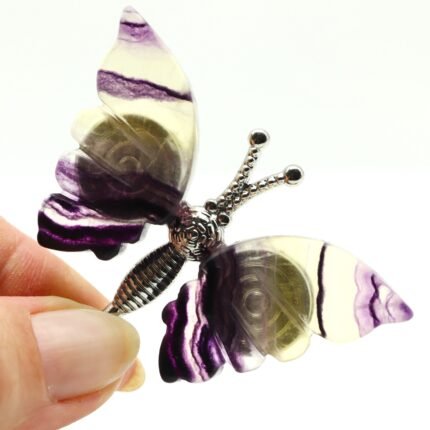 Mariposa de Fluorita símbolo de transformación y equilibrio
