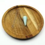 Péndulo de Amazonita elaborado en mineral natural