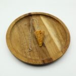Péndulo de Cuarzo Sanador Dorado en mineral natural