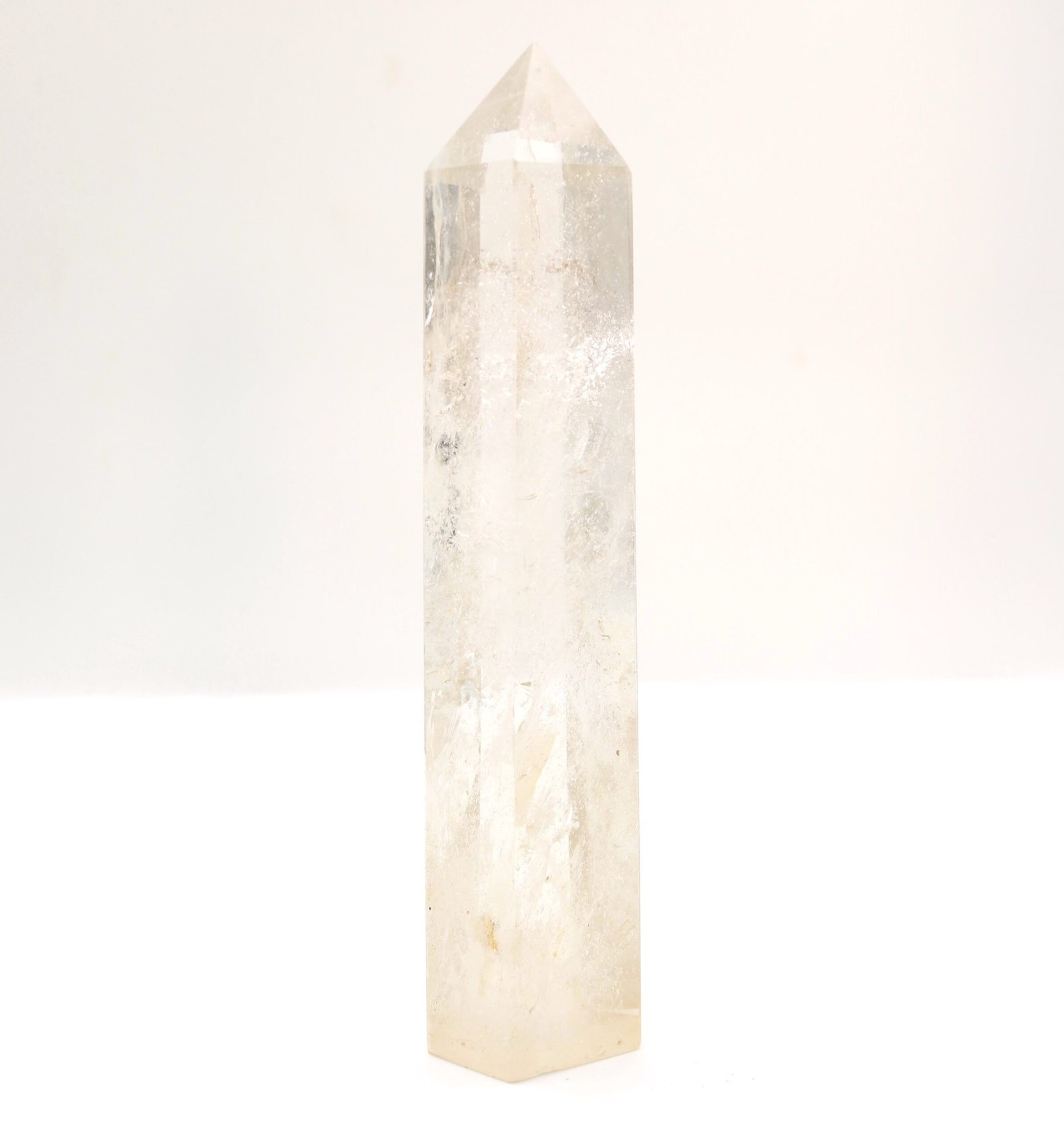 PUNTA CUARZO CRISTAL 9-10CM Cuarzo cristal natural pulido en forma de punta