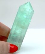 Punta de fluorita verde para equilibrio y claridad mental