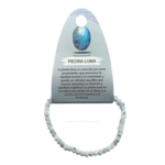 Pulsera Facetada de Piedra Luna natural 3 mm