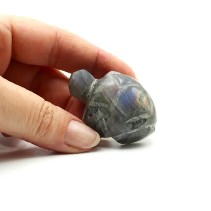 Tortuguita de Labradorita tallada en mineral natural