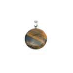 Colgante Redondo de Ojo de Tigre 2 cm – Protección · Confianza · Fuerza